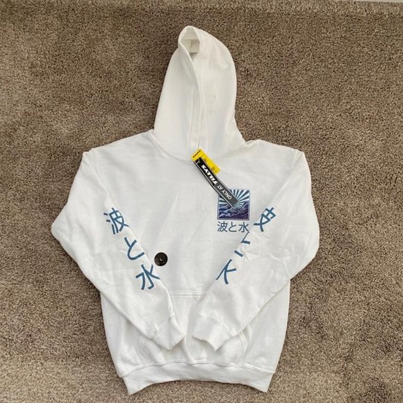 neon riot waves mens hoodie